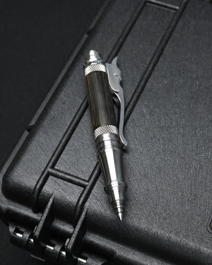 Hidetoshi Nakayama EDC Pen | Stainless Steel & Black Micarta