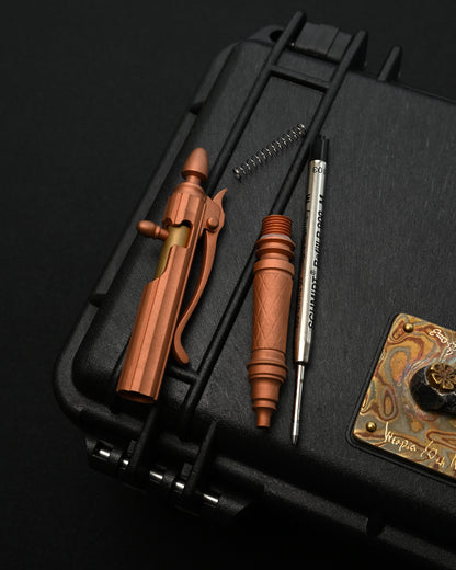 Hidetoshi Nakayama Limited Edition Copper EDC Custom Ballpoint Pen – SCHMIDT P900