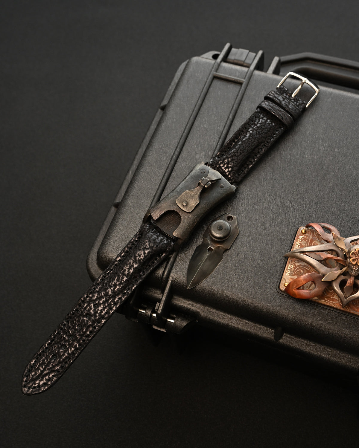 中山英俊 メカニカル Mini EDC カスタムナイフ ATS34 SUS303ステンレス