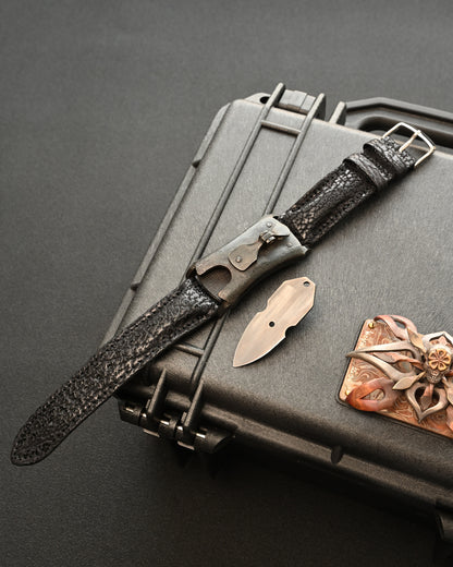 Hidetoshi Nakayama Mechanical Mini Custom EDC Knife – ATS34 / SUS303 Stainless Steel
