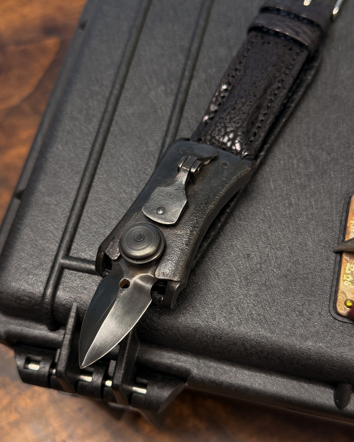 Hidetoshi Nakayama mechanical Mini EDC custom knife with ATS34 blade and SUS303 stainless steel body