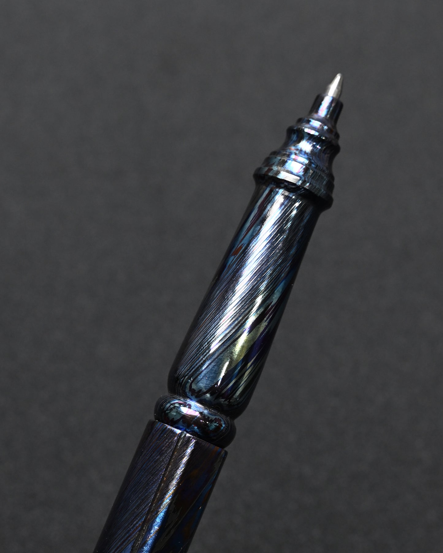 Rare Hidetoshi Nakayama Custom Zirconium Damascus EDC Pen – Made in Japan