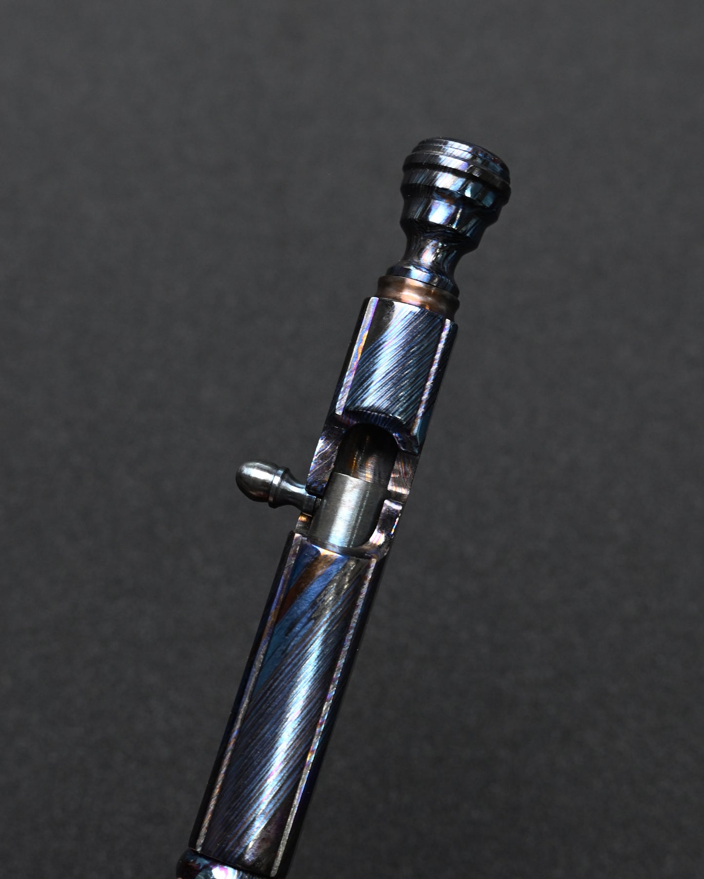 Rare Hidetoshi Nakayama Custom Zirconium Damascus EDC Pen – Made in Japan