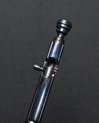 Rare Hidetoshi Nakayama Custom Zirconium Damascus EDC Pen – Made in Japan