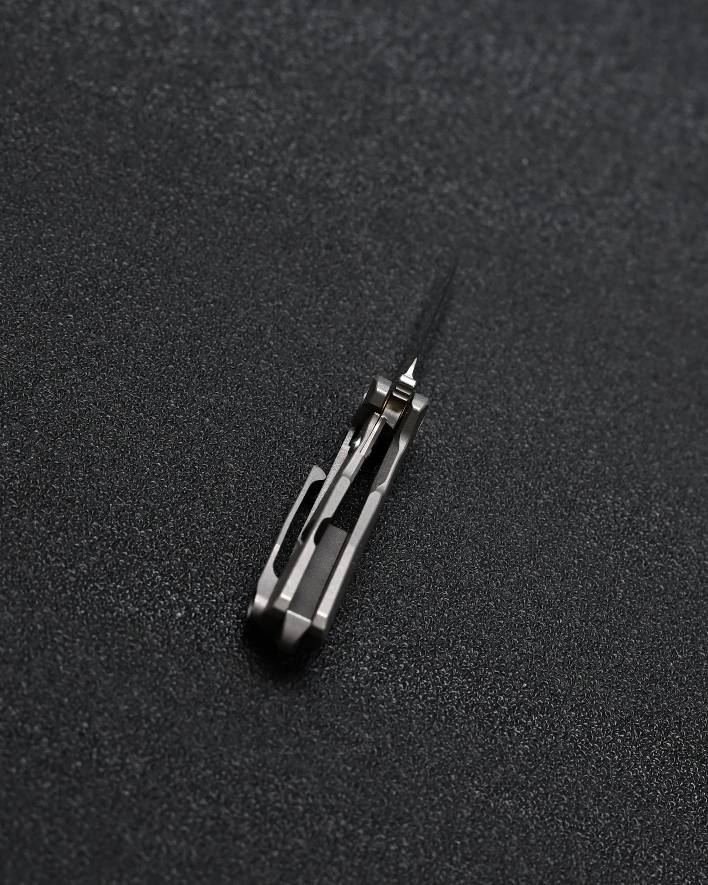 KEYUNITY KK04 超小型 チタン ダマスカス EDC フォールディングナイフ