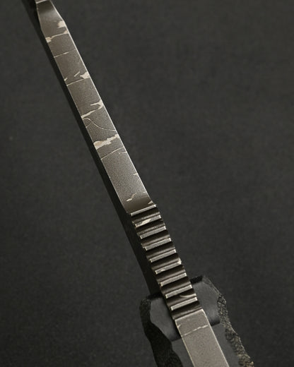Ultra-Rare KIKU KNIVES Raijin Custom Knife by Kiku Matsuda – Guarded Edition / OU31 Steel / Black Canvas Micarta / Hand-Signed