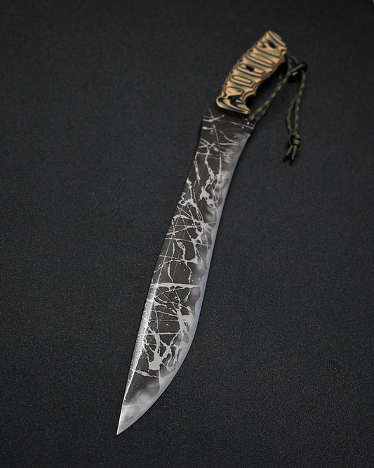 Extremely Rare KIKUKNIVES Anaconda by Kikuo Matsuda – OU-31 Steel, Laminated G10 Handle