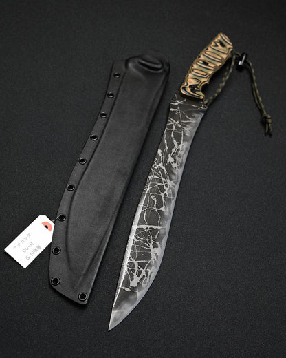 Extremely Rare KIKUKNIVES Anaconda by Kikuo Matsuda – OU-31 Steel, Laminated G10 Handle