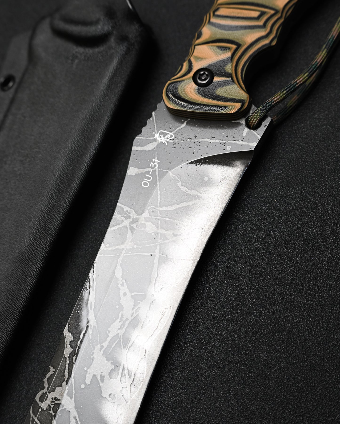 Extremely Rare KIKUKNIVES Anaconda by Kikuo Matsuda – OU-31 Steel, Laminated G10 Handle
