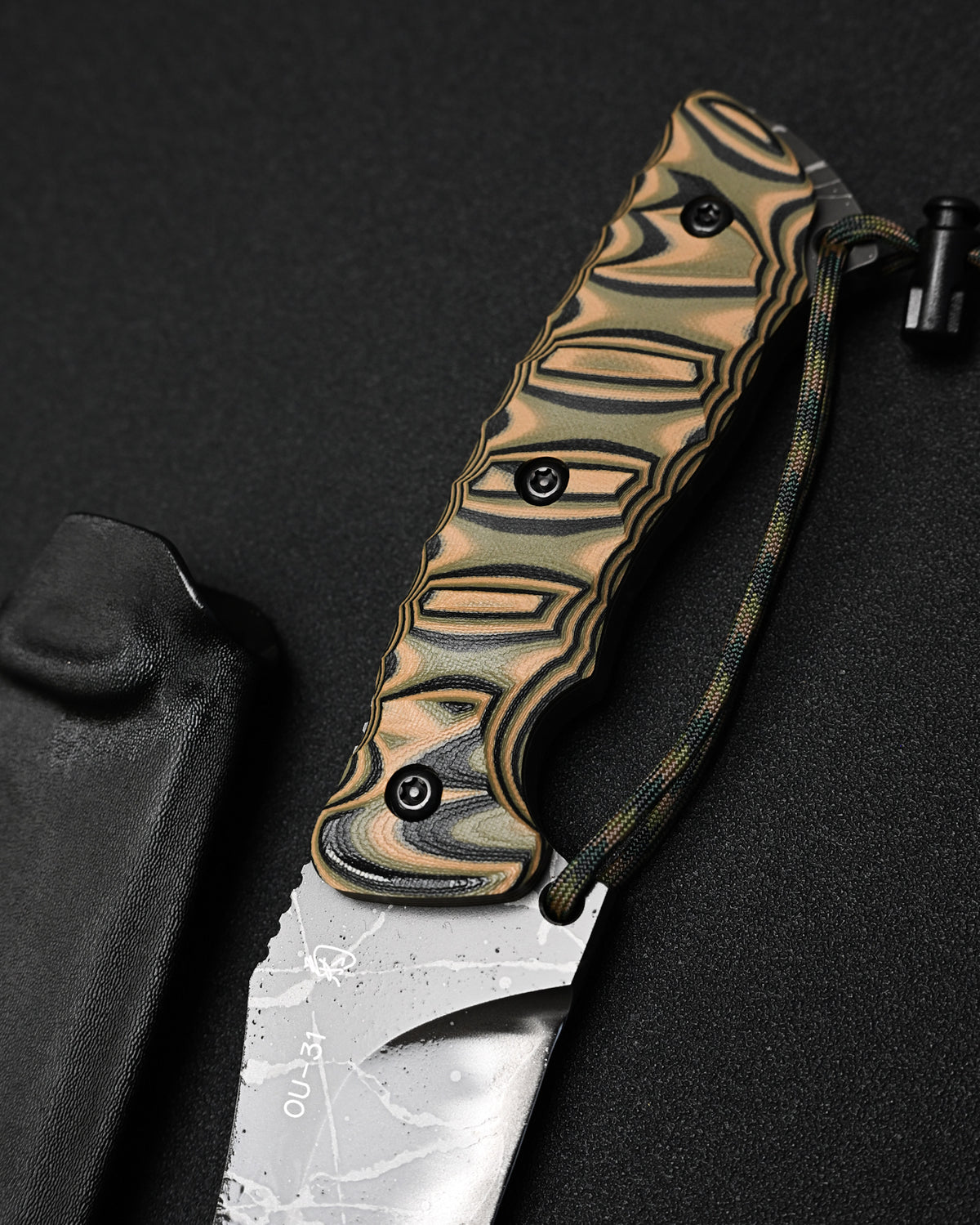 Extremely Rare KIKUKNIVES Anaconda by Kikuo Matsuda – OU-31 Steel, Laminated G10 Handle