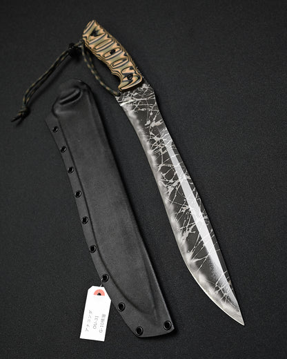 Extremely Rare KIKUKNIVES Anaconda by Kikuo Matsuda – OU-31 Steel, Laminated G10 Handle
