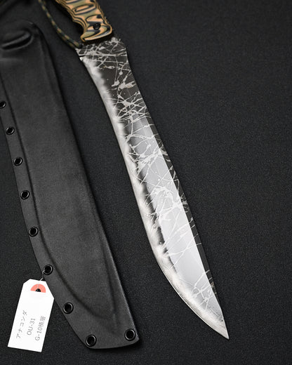 Extremely Rare KIKUKNIVES Anaconda by Kikuo Matsuda – OU-31 Steel, Laminated G10 Handle