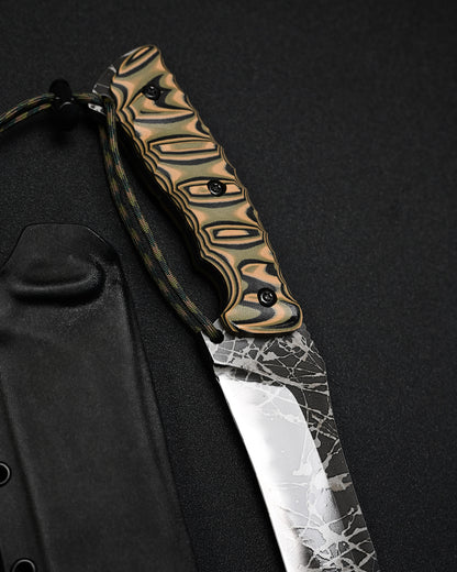 Extremely Rare KIKUKNIVES Anaconda by Kikuo Matsuda – OU-31 Steel, Laminated G10 Handle