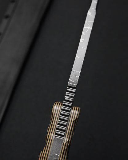 Extremely Rare KIKUKNIVES Anaconda by Kikuo Matsuda – OU-31 Steel, Laminated G10 Handle