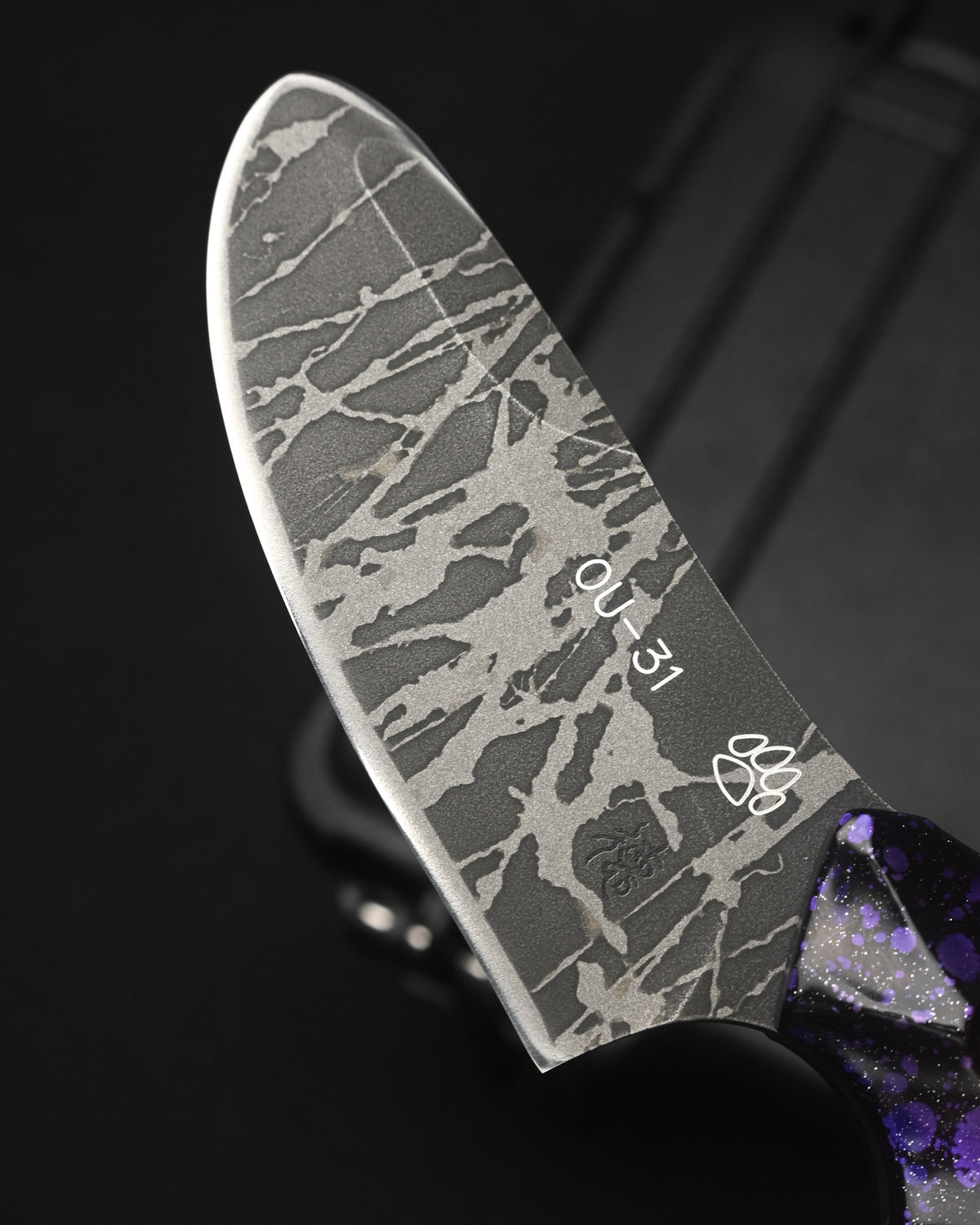 Rare KIKUKNIVES Masayuki Matsuda × Noriaki Hatono “Fusen-Uo” Abstract Art Knife – OU-31