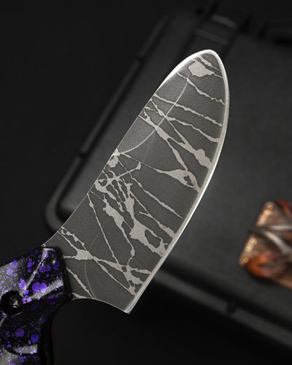 Rare KIKUKNIVES Masayuki Matsuda × Noriaki Hatono “Fusen-Uo” Abstract Art Knife – OU-31