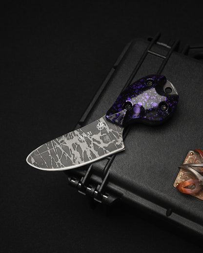 Rare KIKUKNIVES Masayuki Matsuda × Noriaki Hatono “Fusen-Uo” Abstract Art Knife – OU-31