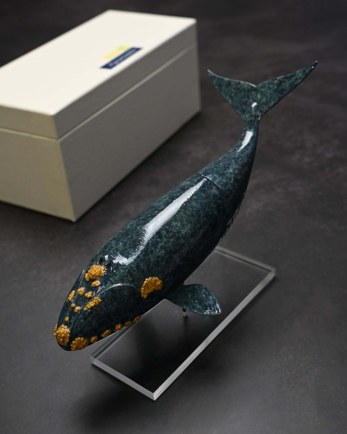 Rare Ginza Exhibition Edition Kurosawa Tsuguo Semi-Kujira Damascus Mini Knife Handmade Art
