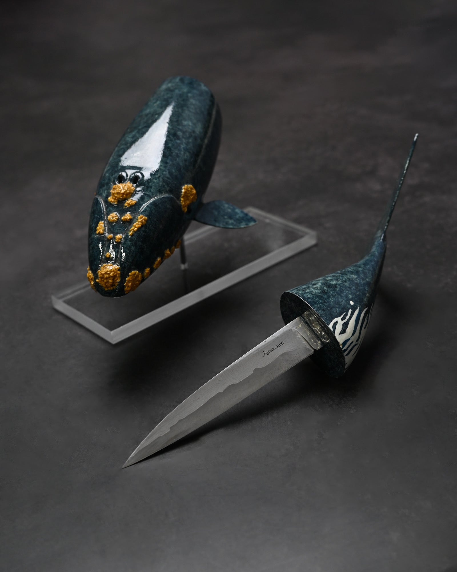 黒澤次夫「セミクジラ」積層鋼ミニナイフ｜銀座展示会限定 – 三泉商店