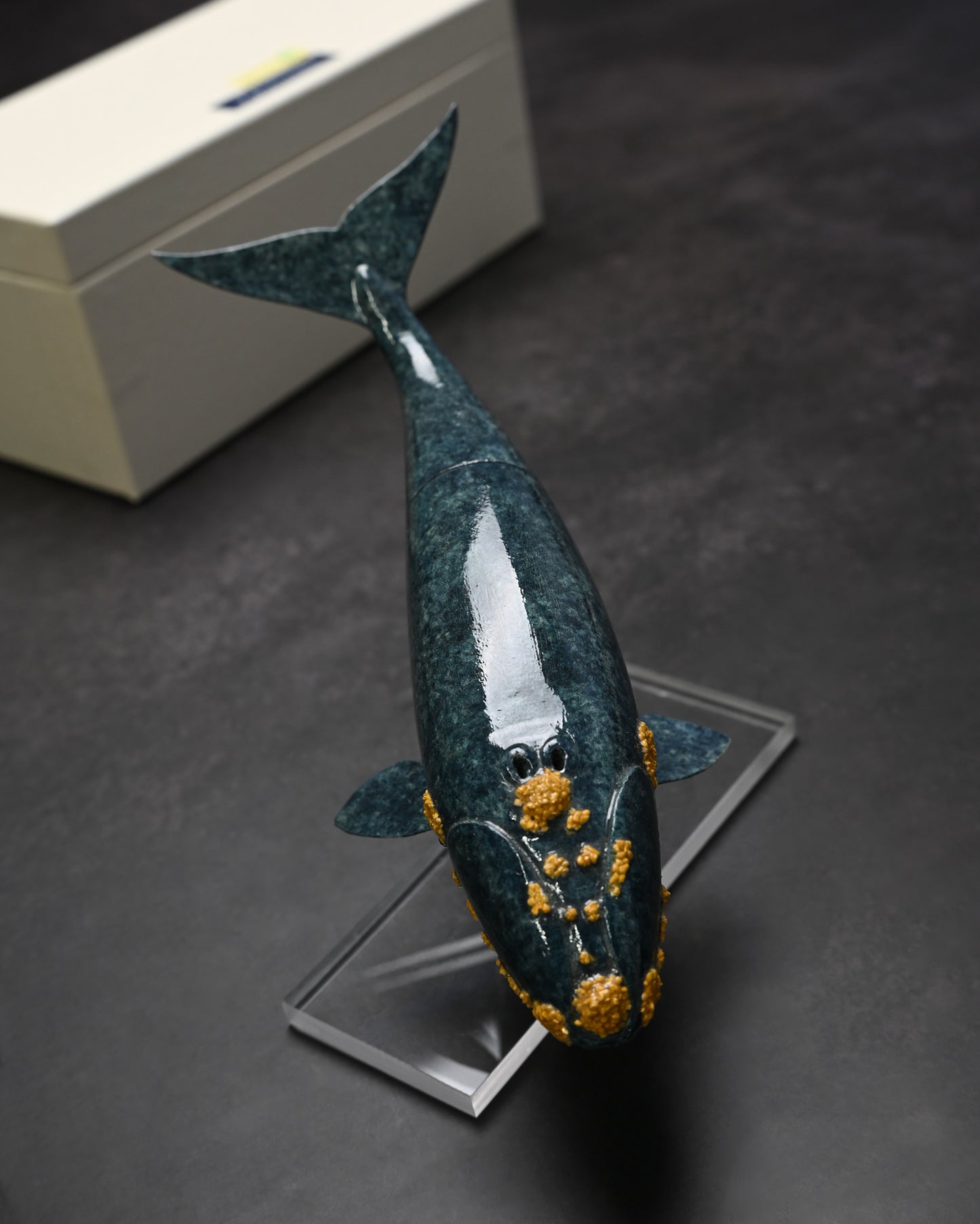 Rare Ginza Exhibition Edition Kurosawa Tsuguo Semi-Kujira Damascus Mini Knife Handmade Art