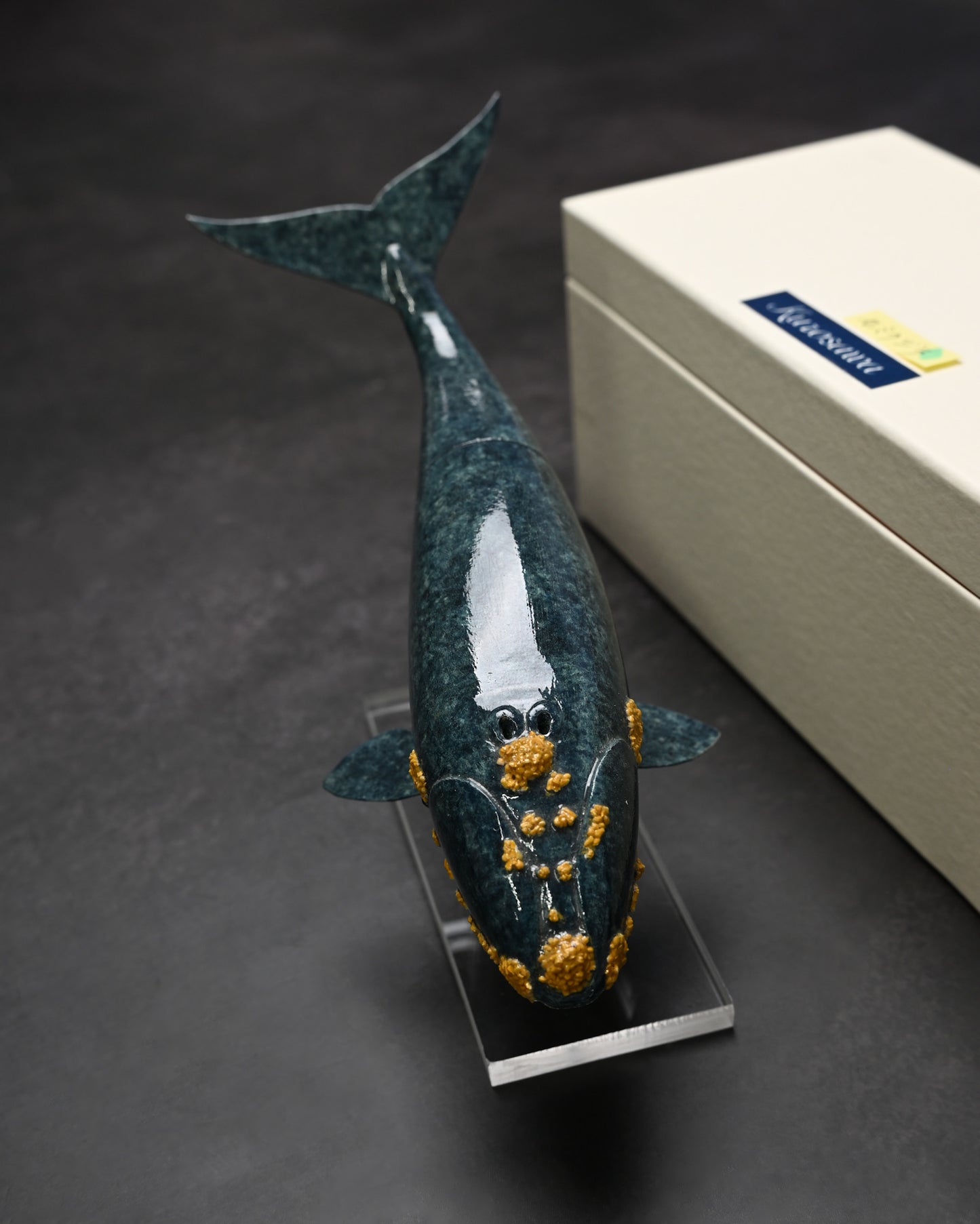 Rare Ginza Exhibition Edition Kurosawa Tsuguo Semi-Kujira Damascus Mini Knife Handmade Art