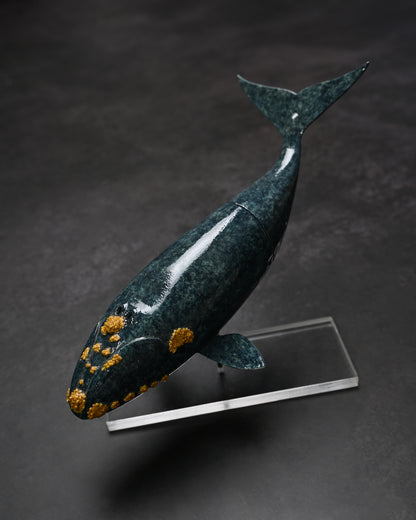 Rare Ginza Exhibition Edition Kurosawa Tsuguo Semi-Kujira Damascus Mini Knife Handmade Art