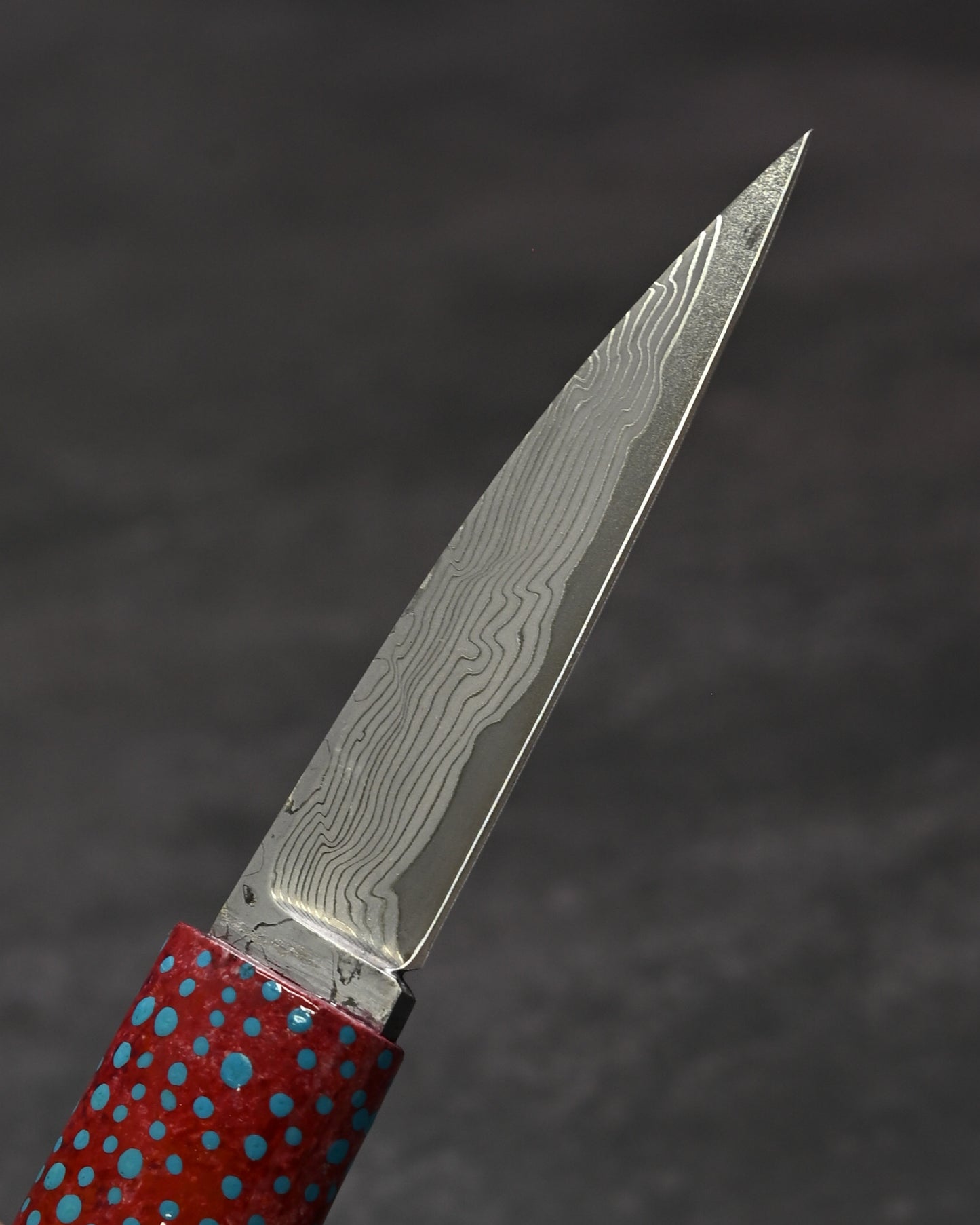 Rare Ginza Exhibition Edition Kurosawa Tsuguo Yukata Hata Damascus Mini Knife Handmade Art
