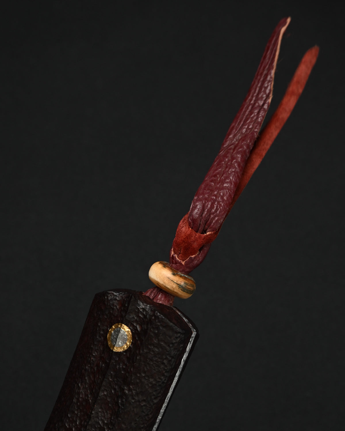 Rare Masataka Fukuda × Wtopia × Sunizumi Custom Knife – SG2 Damascus-Layered Steel / Rosewood / Bronze & Nickel Silver / Mammoth Ivory