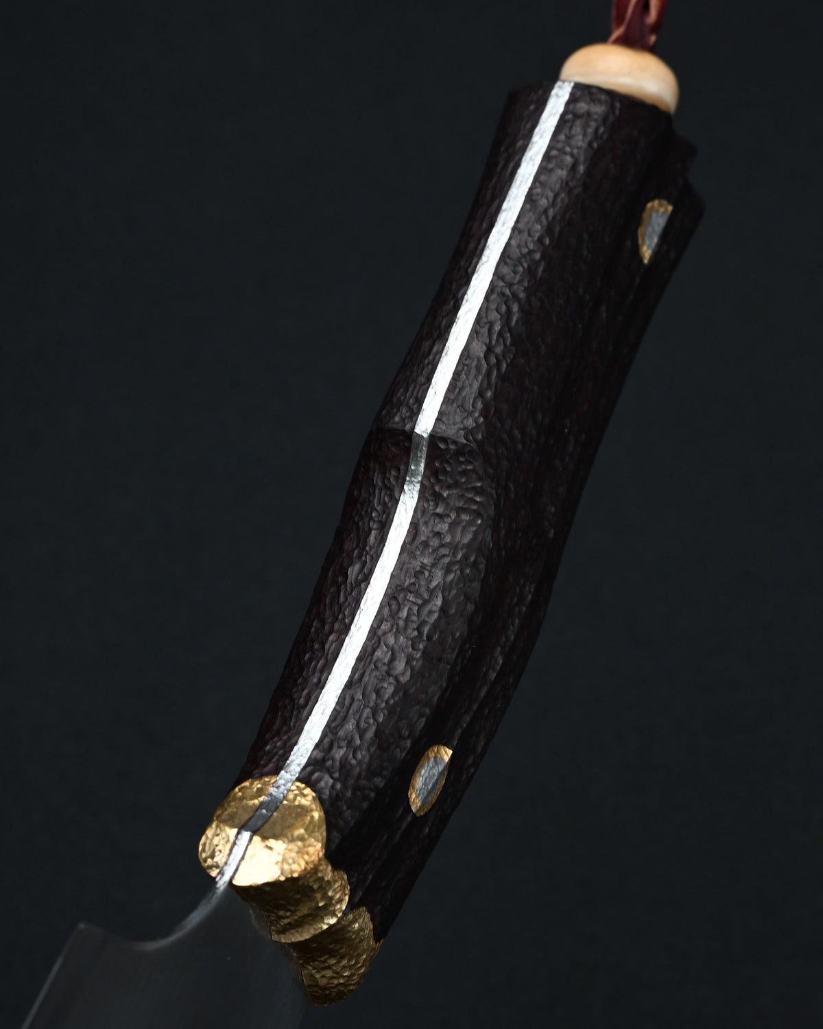 Rare Masataka Fukuda × Wtopia × Sunizumi Custom Knife – SG2 Damascus-Layered Steel / Rosewood / Bronze & Nickel Silver / Mammoth Ivory