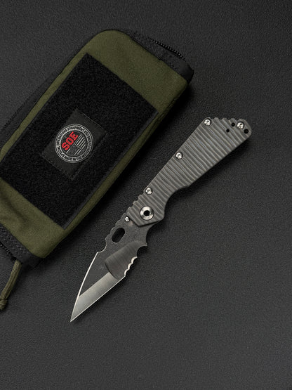希少 Mick Strider Knives Custom SMF – Nightmare Grind MagnaCut / フル・フレイムチタン