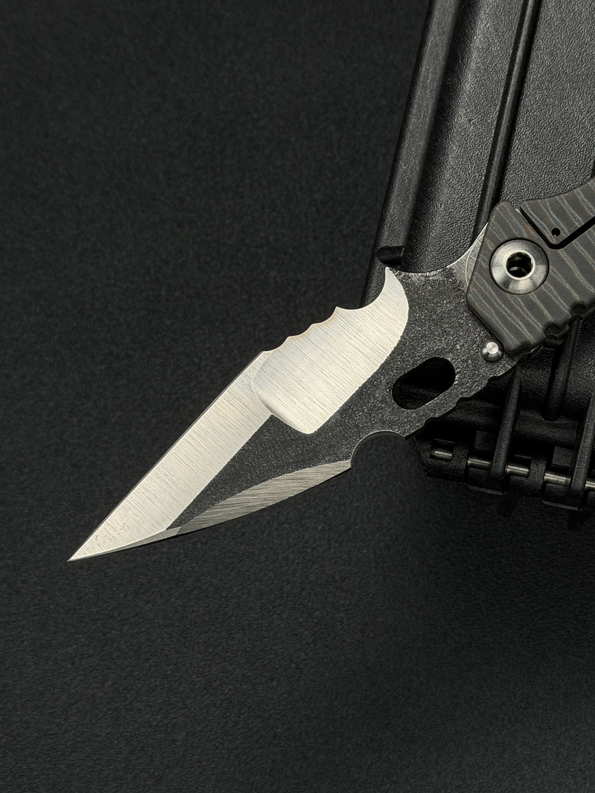 希少 Mick Strider Knives Custom SMF – Nightmare Grind MagnaCut / フル・フレイムチタン