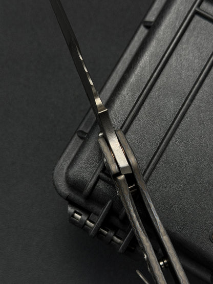 希少 Mick Strider Knives Custom SMF – Nightmare Grind MagnaCut / フル・フレイムチタン