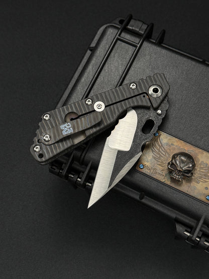 希少 Mick Strider Knives Custom SMF – Nightmare Grind MagnaCut / フル・フレイムチタン