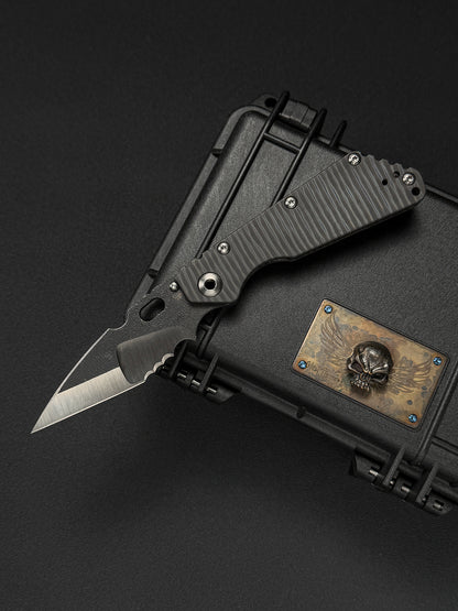 希少 Mick Strider Knives Custom SMF – Nightmare Grind MagnaCut / フル・フレイムチタン