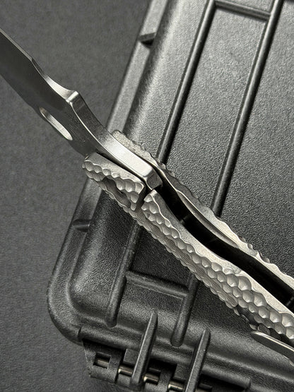 Mick Strider Knives XL Hand Ground Full Ti DGG MagnaCut フォールディングナイフ