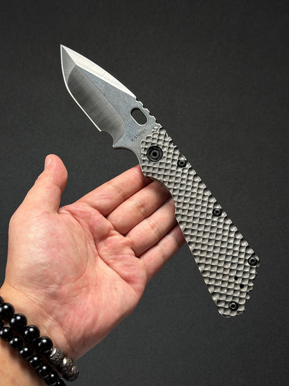 Mick Strider Knives XL Hand Ground Full Ti DGG MagnaCut フォールディングナイフ