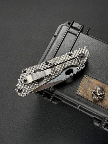 Mick Strider Knives XL Hand Ground Full Ti DGG MagnaCut フォールディングナイフ