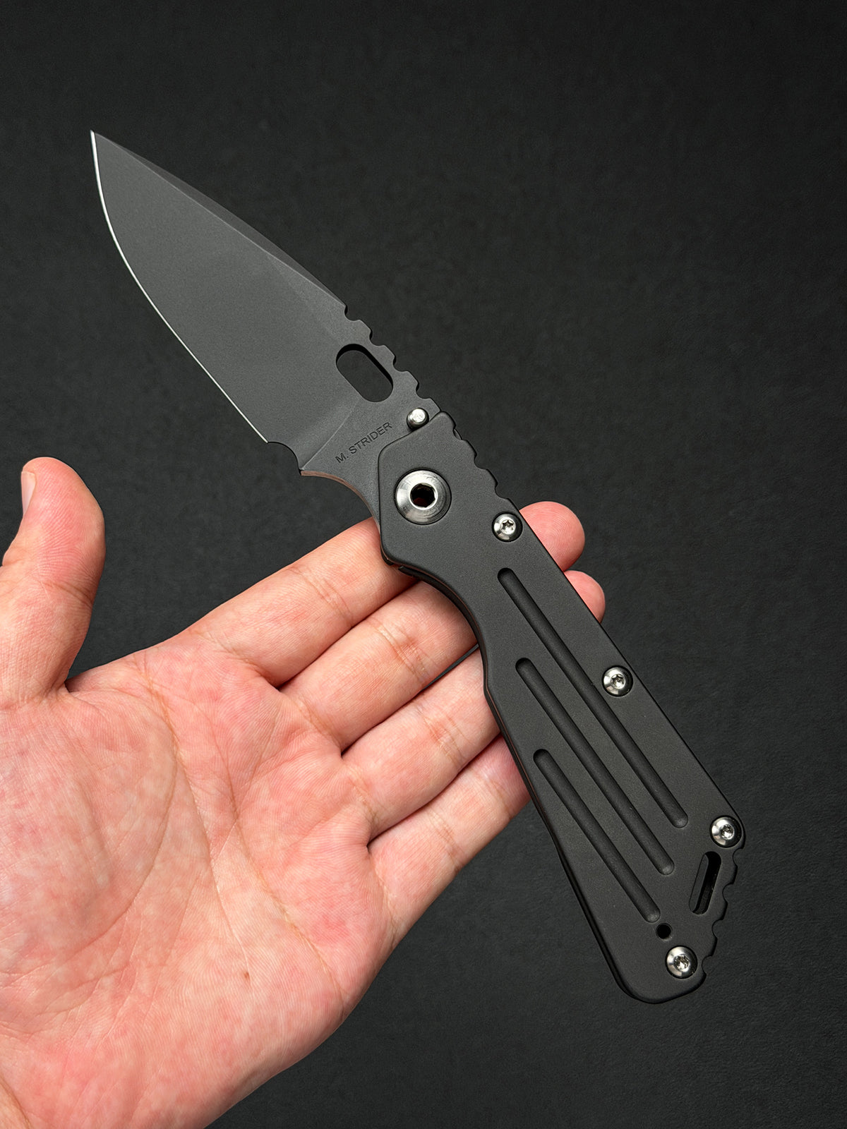 Mick Strider Knives Performance SMF Full Titanium – PVD Black / CPM-154