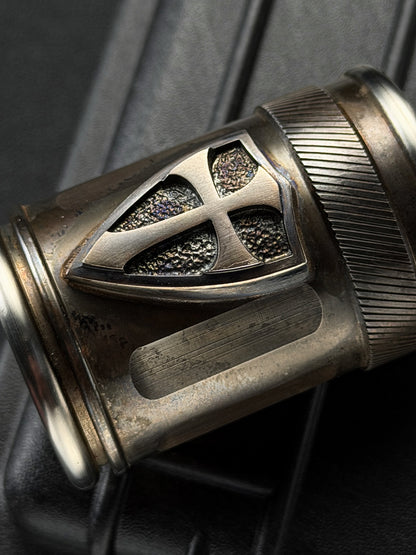 Rare Steel Flame One-Off × Atwood Collaboration Crusader Silver Shield Cup
