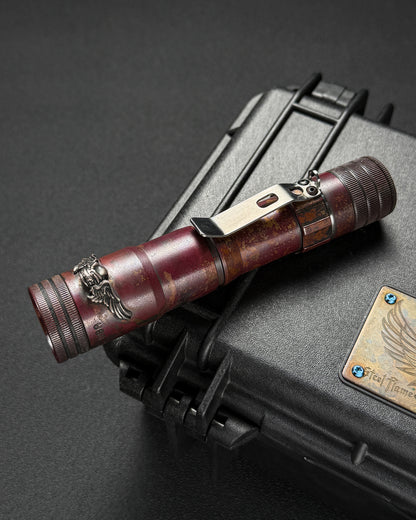 Rare ONE-OFF Starlingear × LENSLIGHT Copper & Silver EDC Flashlight