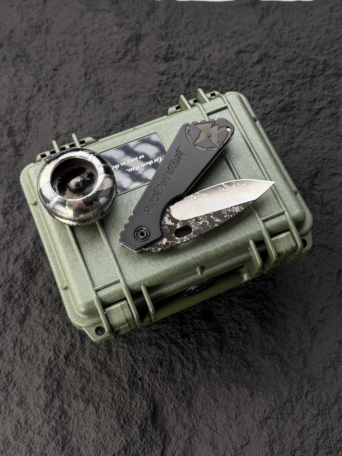 希少・廃番 Strider Knives × Blackside Custom SMF “Oderint Dum Metuant” 限定コレクターセット
