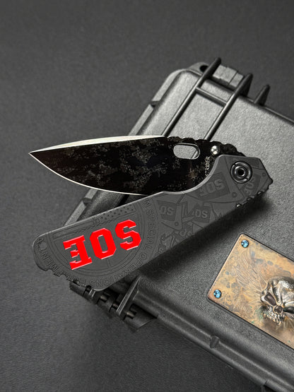 超希少 Strider Knives × SOE コラボ SMF CTS-XHP｜レーザー・デジタルカモ｜USA製