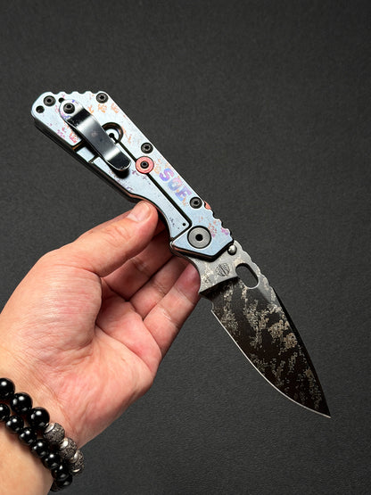超希少 Strider Knives × SOE コラボ SMF CTS-XHP｜レーザー・デジタルカモ｜USA製