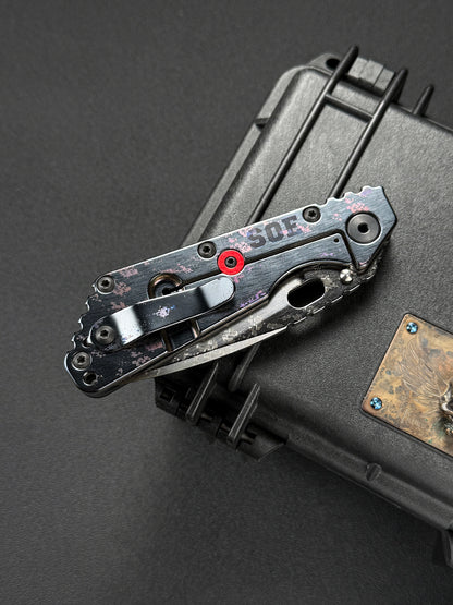 超希少 Strider Knives × SOE コラボ SMF CTS-XHP｜レーザー・デジタルカモ｜USA製