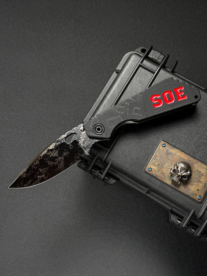 超希少 Strider Knives × SOE コラボ SMF CTS-XHP｜レーザー・デジタルカモ｜USA製