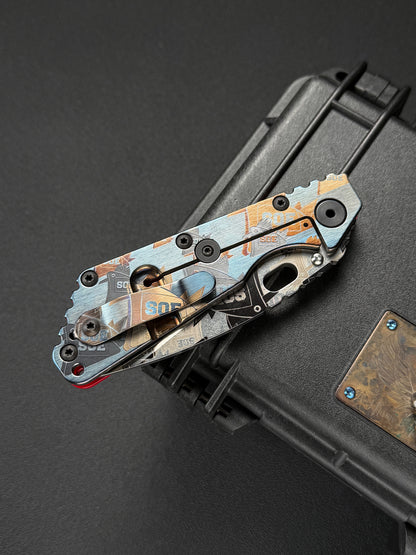 超希少 Old-School Strider Knives × SOE コラボ SMF CTS-XHP｜レッドアルミ SOE