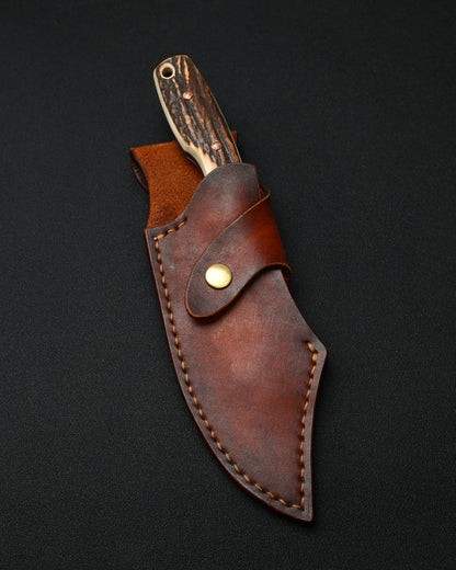 Ultra-Rare ONE-OFF SUNIZUMI KNIVES “Brown Bear” – Seki Knife Show Exclusive / ATS-34 Layered Steel / 7mm Thick Bowie Knife