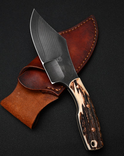 Ultra-Rare ONE-OFF SUNIZUMI KNIVES “Brown Bear” – Seki Knife Show Exclusive / ATS-34 Layered Steel / 7mm Thick Bowie Knife