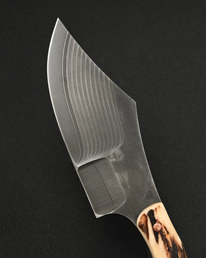 Ultra-Rare ONE-OFF SUNIZUMI KNIVES “Brown Bear” – Seki Knife Show Exclusive / ATS-34 Layered Steel / 7mm Thick Bowie Knife