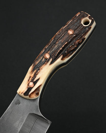 Ultra-Rare ONE-OFF SUNIZUMI KNIVES “Brown Bear” – Seki Knife Show Exclusive / ATS-34 Layered Steel / 7mm Thick Bowie Knife